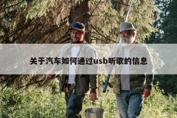 关于汽车如何通过usb听歌的信息