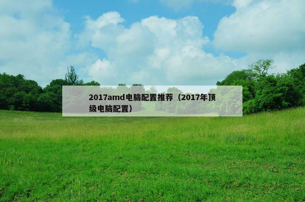 2017amd电脑配置推荐（2017年顶级电脑配置）