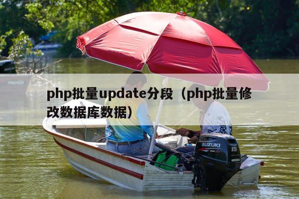 php批量update分段（php批量修改数据库数据）