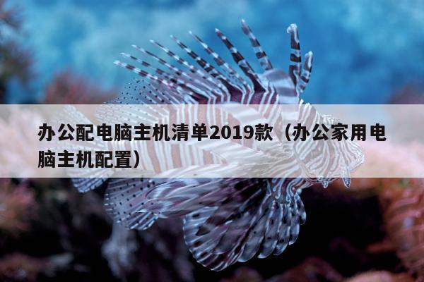 办公配电脑主机清单2019款（办公家用电脑主机配置）