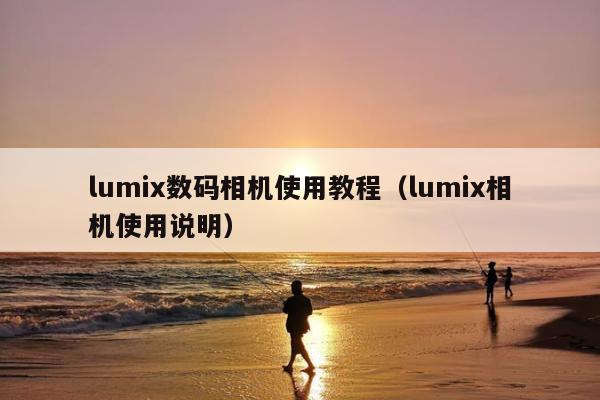 lumix数码相机使用教程（lumix相机使用说明）