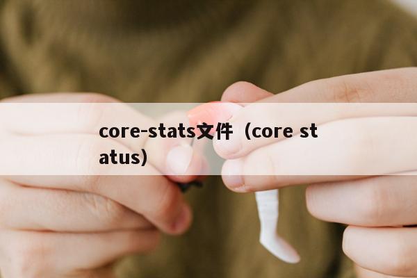 core-stats文件（core status）