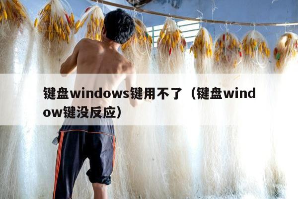 键盘windows键用不了（键盘window键没反应）