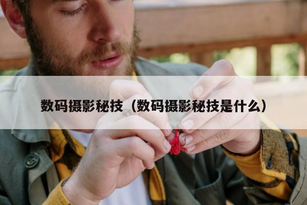 数码摄影秘技（数码摄影秘技是什么）