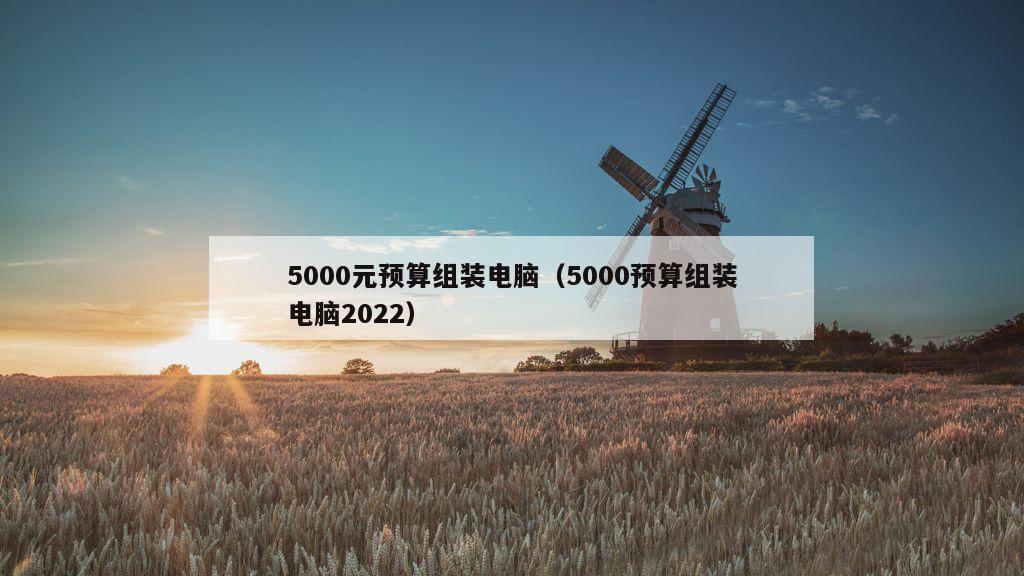 5000元预算组装电脑（5000预算组装电脑2022）