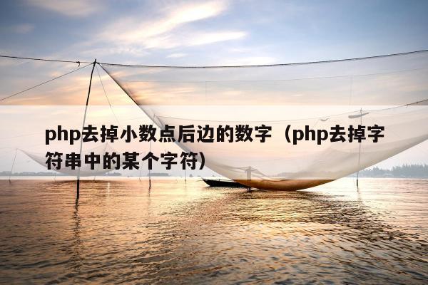 php去掉小数点后边的数字（php去掉字符串中的某个字符）