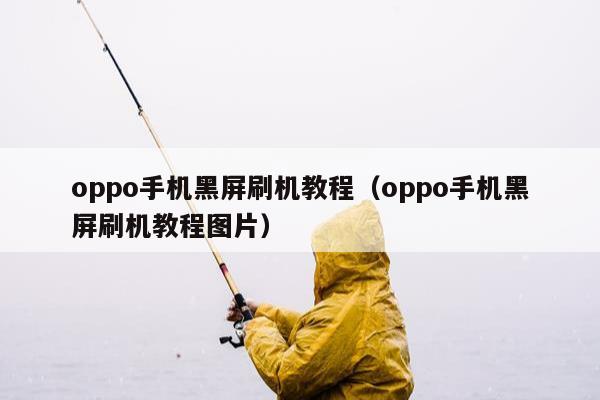 oppo手机黑屏刷机教程（oppo手机黑屏刷机教程图片）