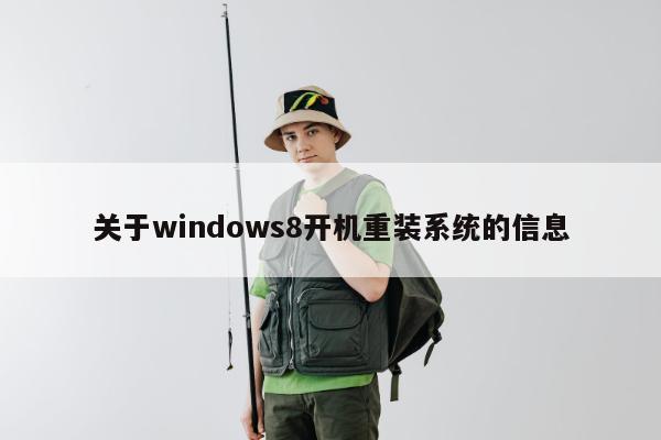 关于windows8开机重装系统的信息