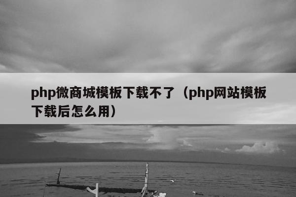 php微商城模板下载不了（php网站模板下载后怎么用）