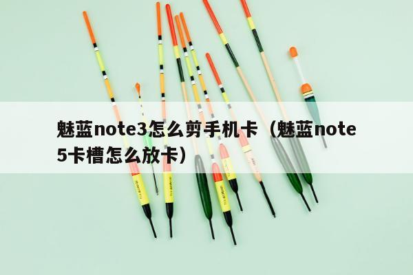 魅蓝note3怎么剪手机卡（魅蓝note5卡槽怎么放卡）