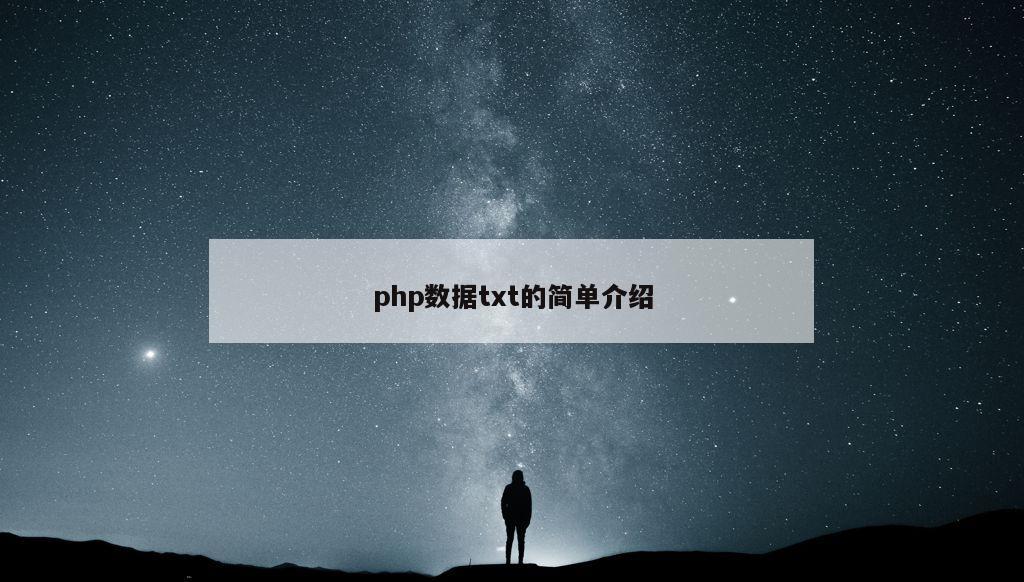 php数据txt的简单介绍