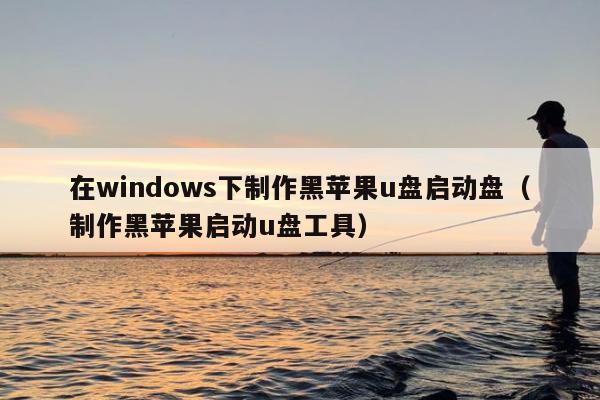 在windows下制作黑苹果u盘启动盘（制作黑苹果启动u盘工具）