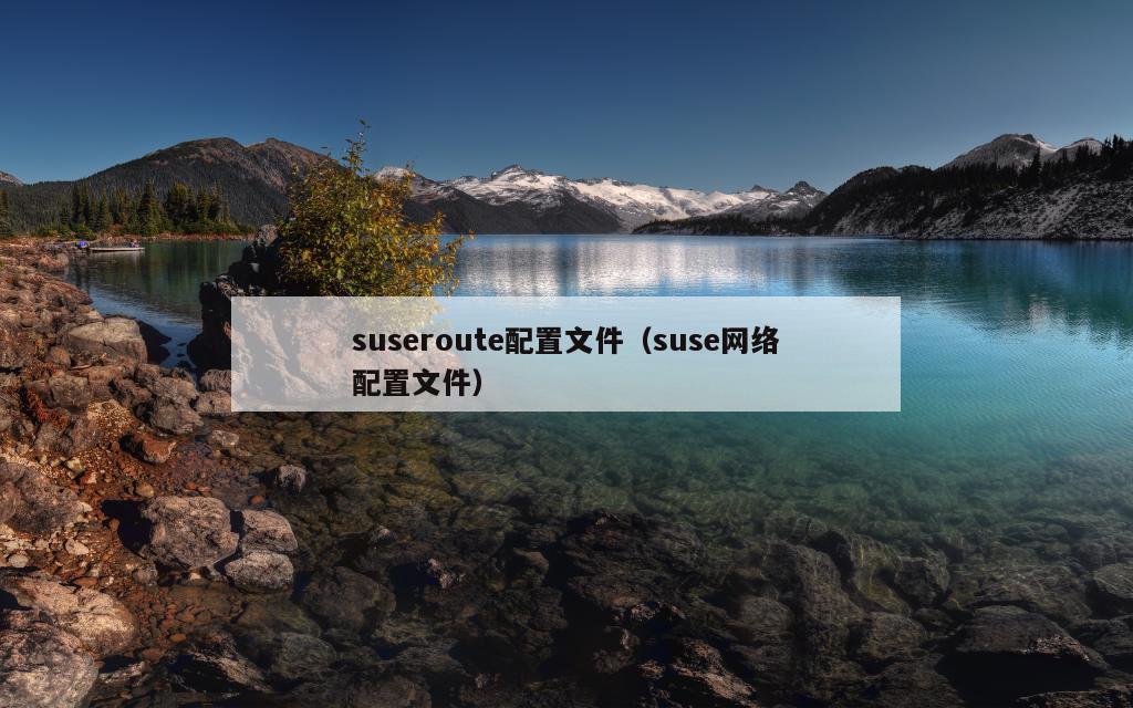 suseroute配置文件（suse网络配置文件）