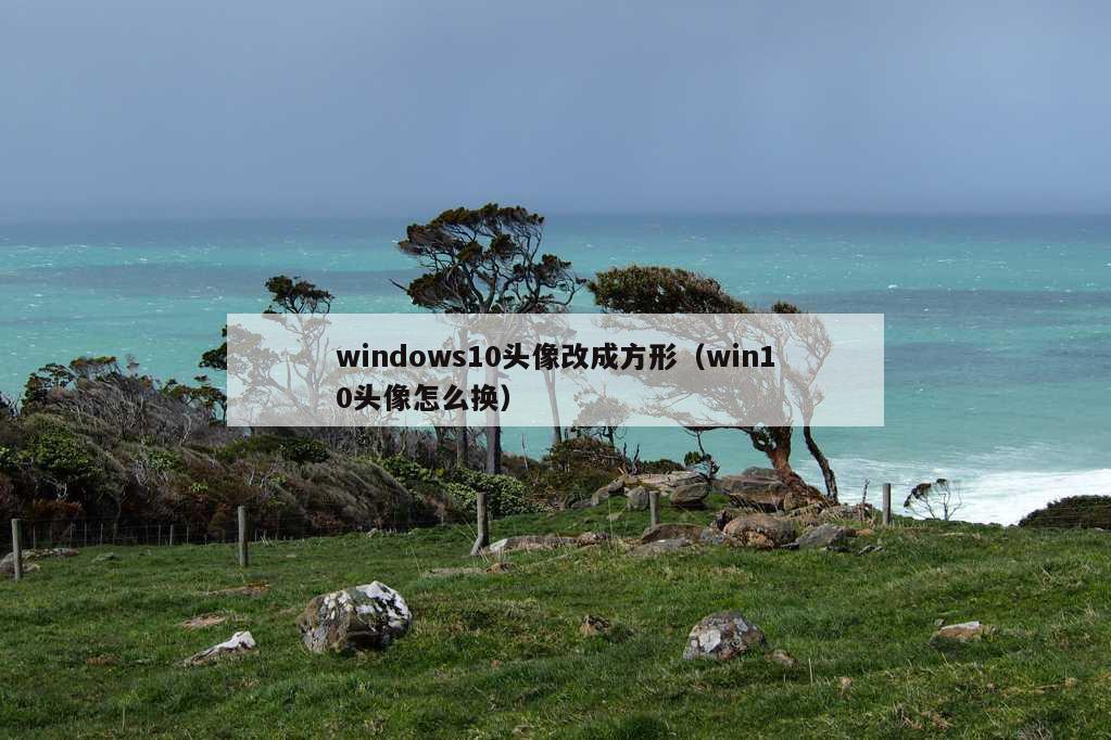 windows10头像改成方形（win10头像怎么换）