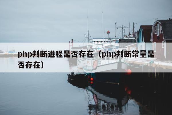 php判断进程是否存在（php判断常量是否存在）