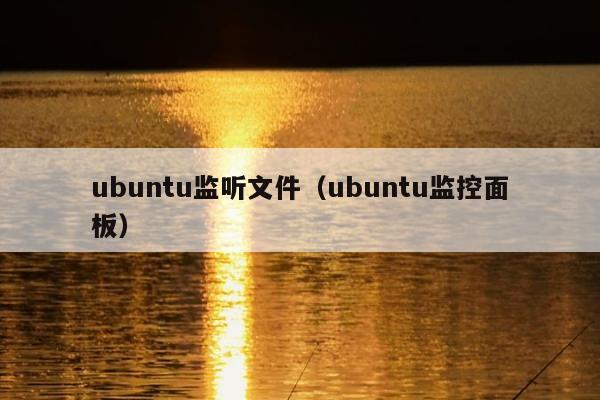 ubuntu监听文件（ubuntu监控面板）