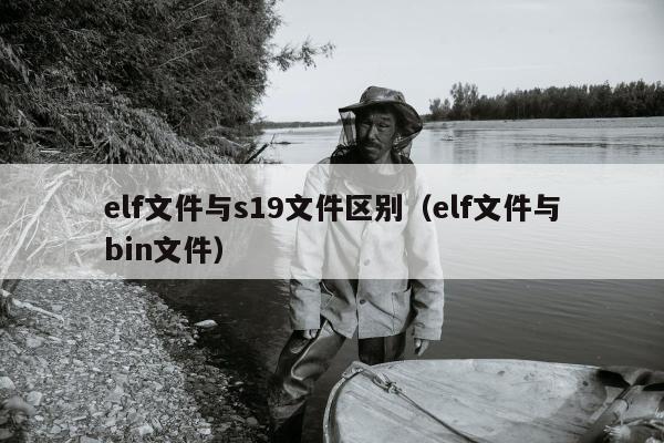 elf文件与s19文件区别（elf文件与bin文件）