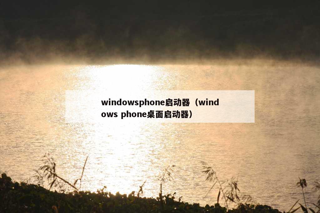 windowsphone启动器（windows phone桌面启动器）