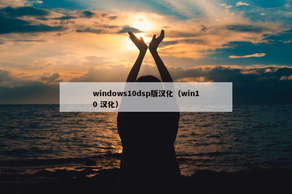 windows10dsp版汉化（win10 汉化）