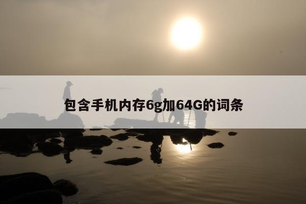 包含手机内存6g加64G的词条