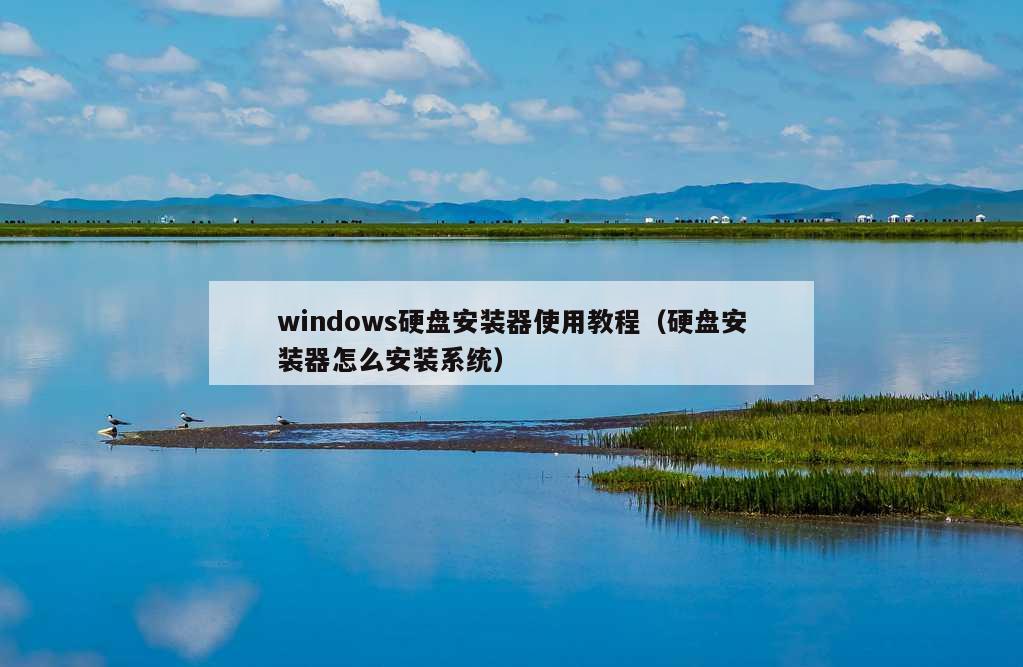 windows硬盘安装器使用教程（硬盘安装器怎么安装系统）