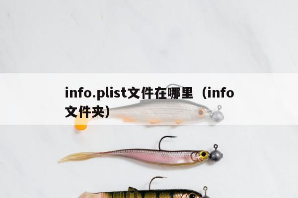 info.plist文件在哪里（info文件夹）