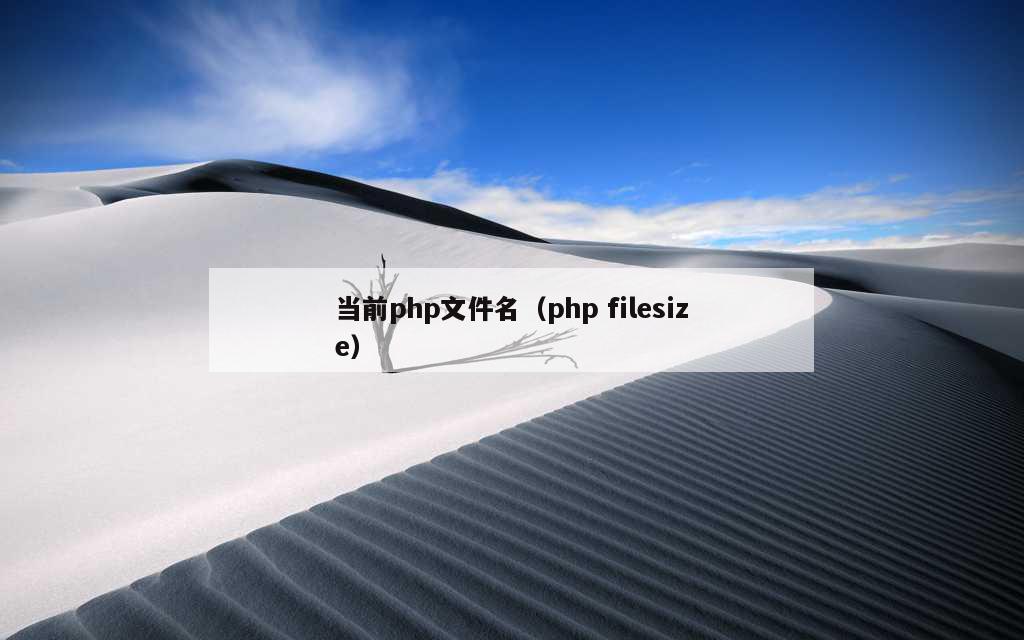 当前php文件名（php filesize）