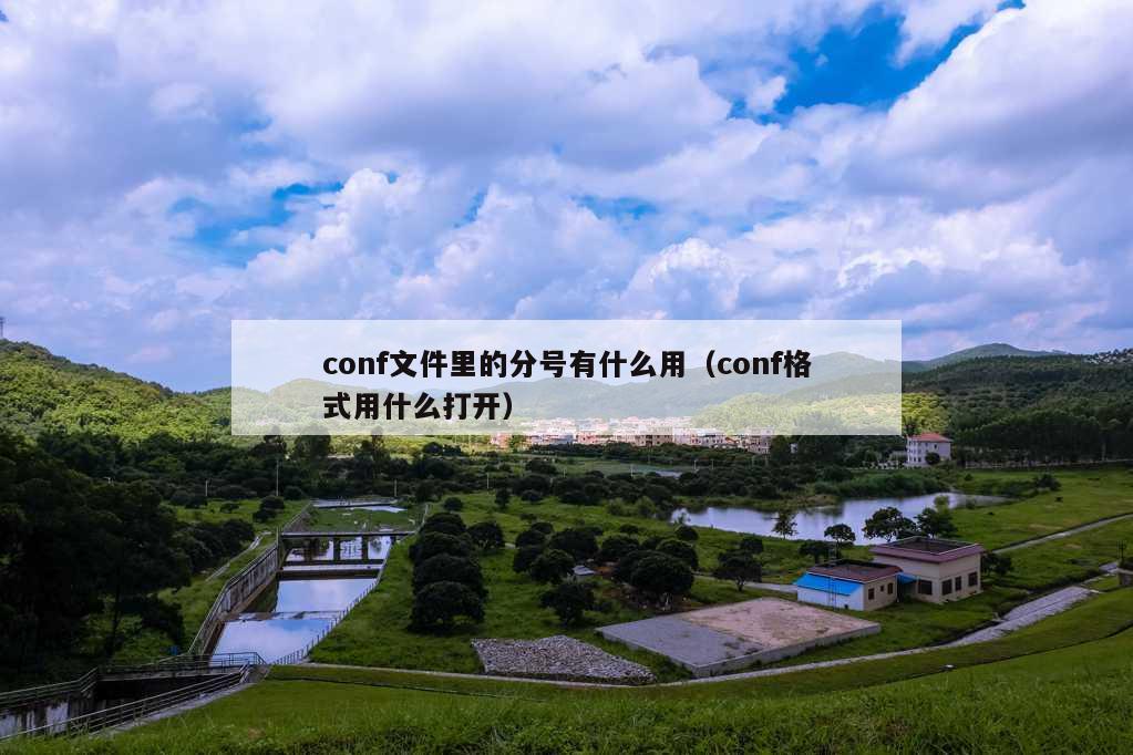 conf文件里的分号有什么用（conf格式用什么打开）