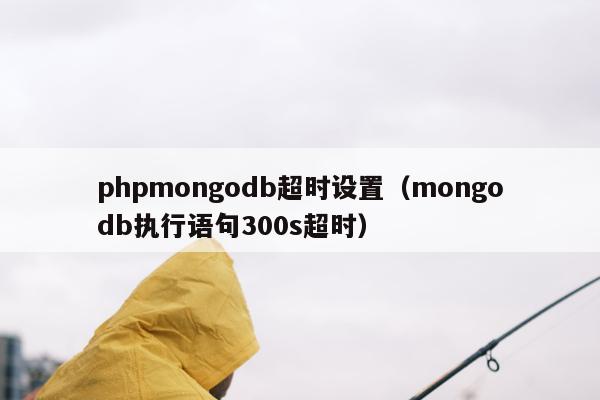 phpmongodb超时设置（mongodb执行语句300s超时）