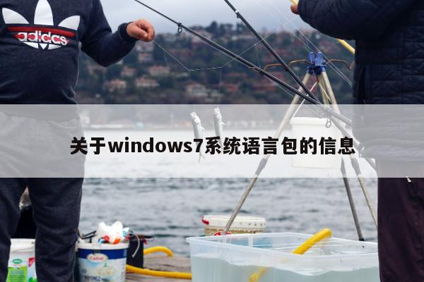 关于windows7系统语言包的信息