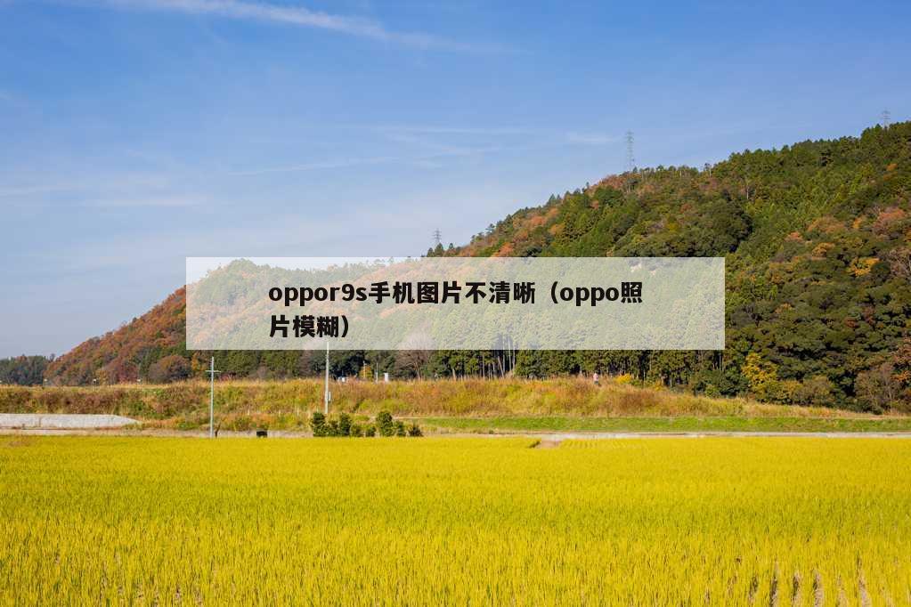 oppor9s手机图片不清晰（oppo照片模糊）