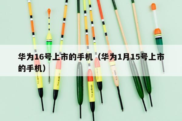 华为16号上市的手机（华为1月15号上市的手机）