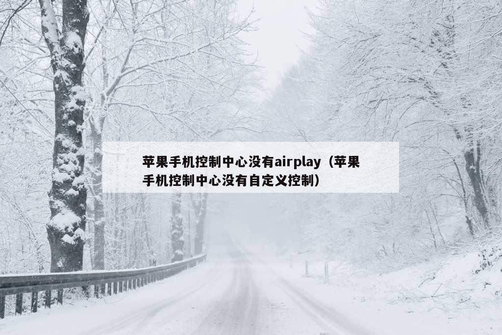 苹果手机控制中心没有airplay（苹果手机控制中心没有自定义控制）