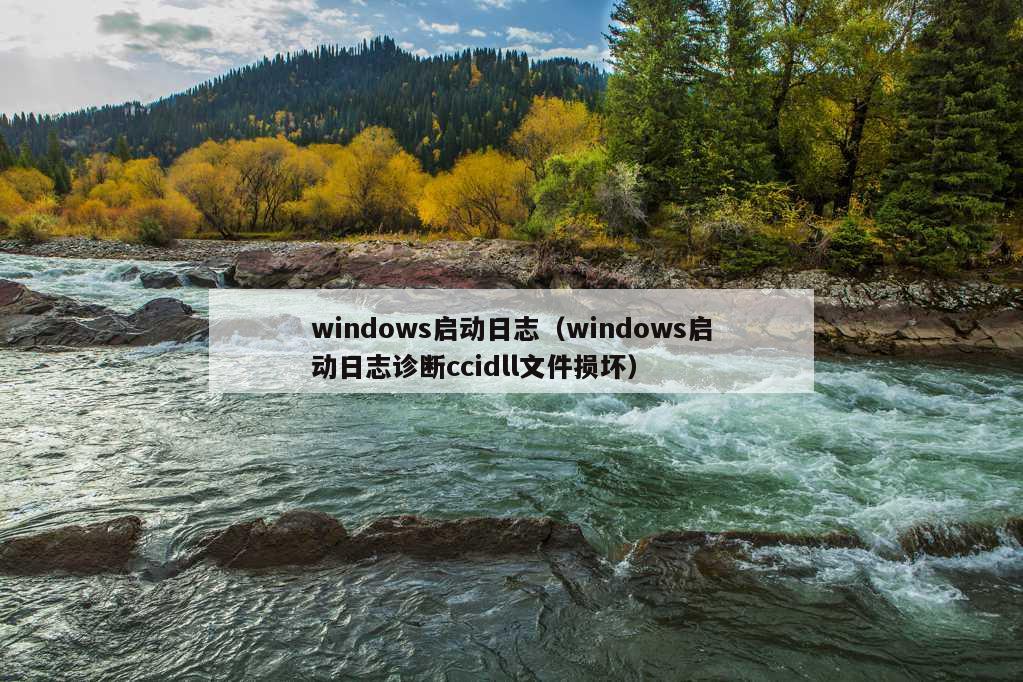 windows启动日志（windows启动日志诊断ccidll文件损坏）