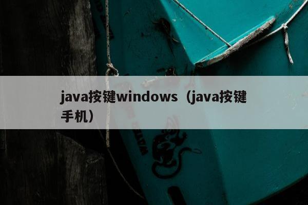 java按键windows（java按键手机）