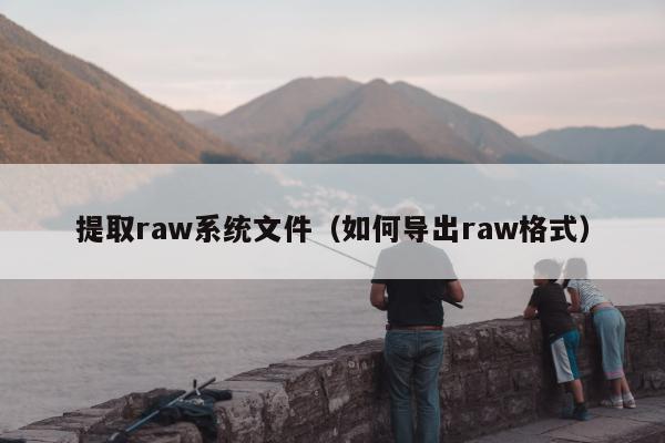 提取raw系统文件（如何导出raw格式）