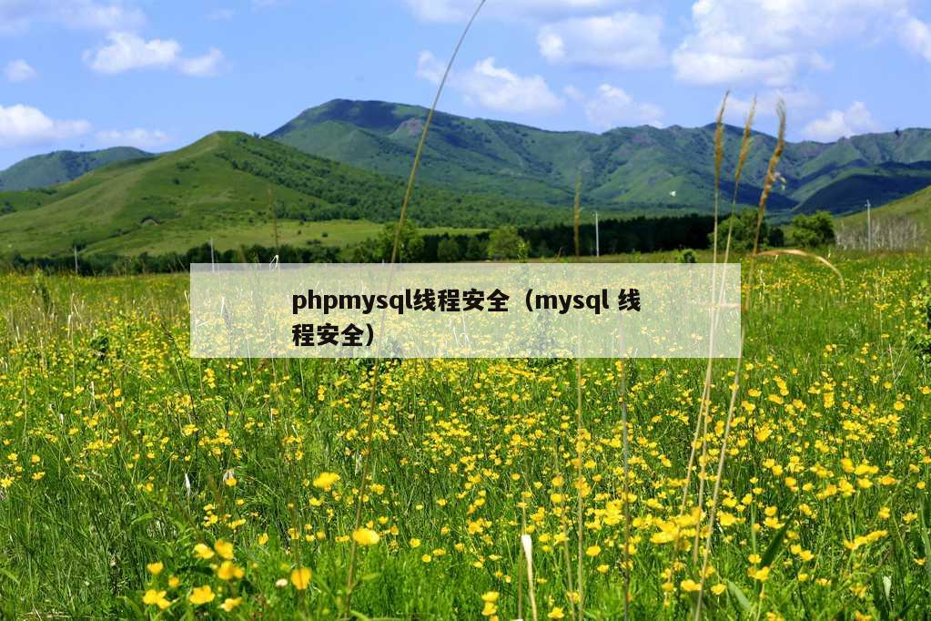 phpmysql线程安全（mysql 线程安全）