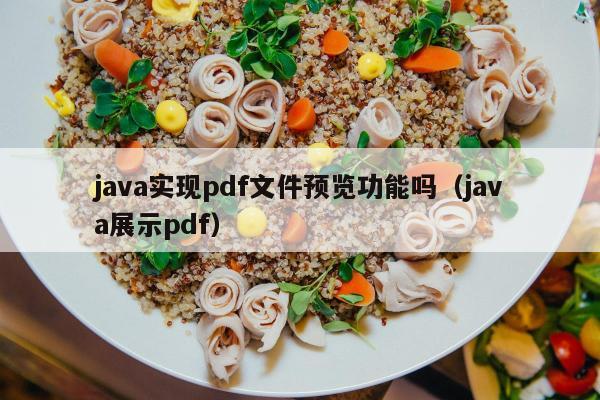 java实现pdf文件预览功能吗（java展示pdf）