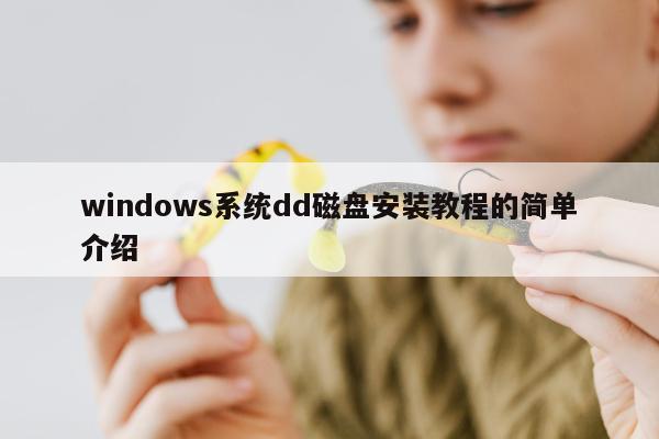 windows系统dd磁盘安装教程的简单介绍