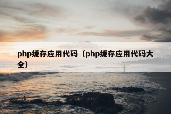 php缓存应用代码（php缓存应用代码大全）