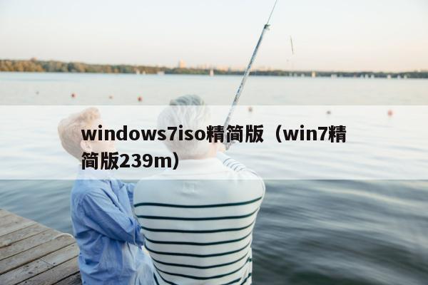 windows7iso精简版（win7精简版239m）