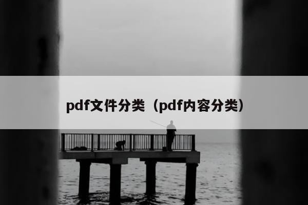 pdf文件分类（pdf内容分类）