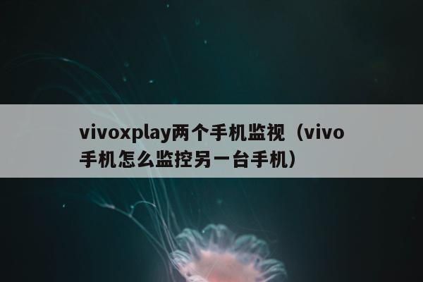 vivoxplay两个手机监视（vivo手机怎么监控另一台手机）