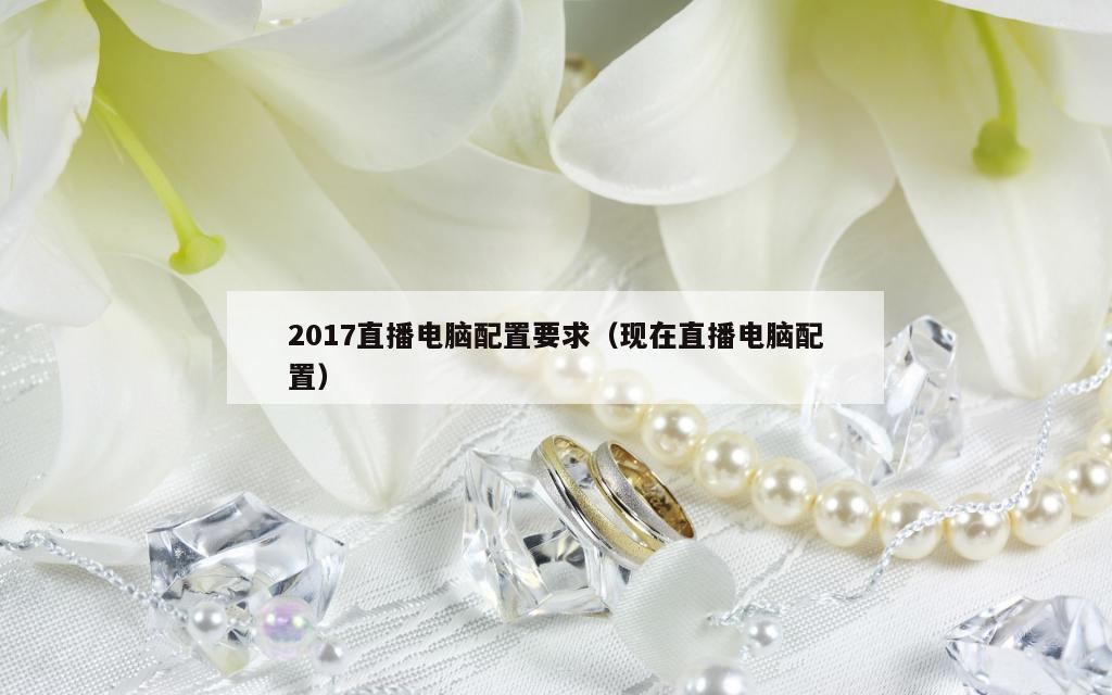 2017直播电脑配置要求（现在直播电脑配置）