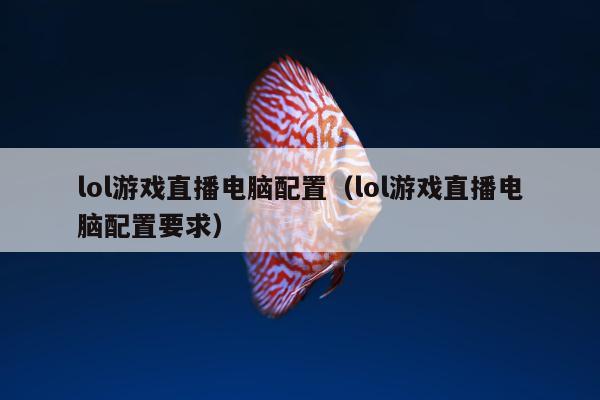 lol游戏直播电脑配置（lol游戏直播电脑配置要求）