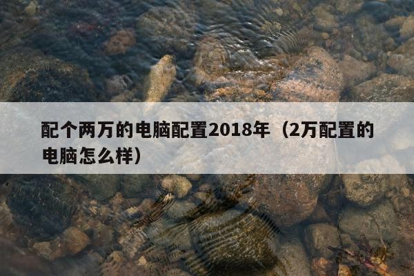 配个两万的电脑配置2018年（2万配置的电脑怎么样）