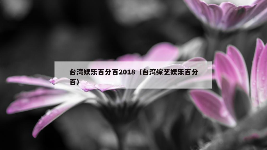 台湾娱乐百分百2018（台湾综艺娱乐百分百）