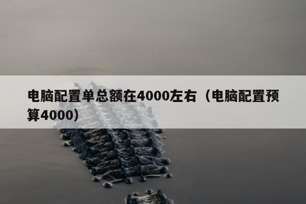 电脑配置单总额在4000左右（电脑配置预算4000）