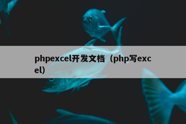 phpexcel开发文档（php写excel）