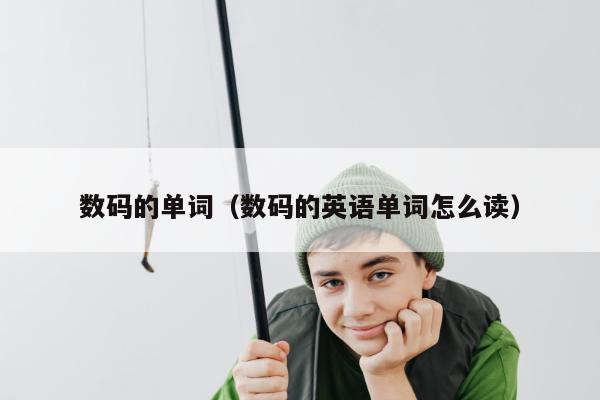 数码的单词（数码的英语单词怎么读）